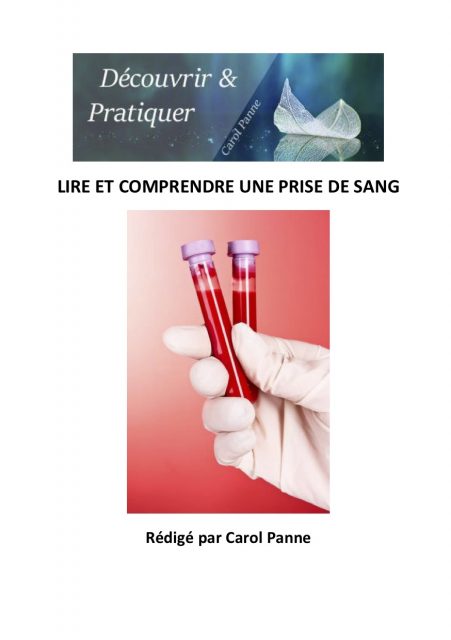 E Book Lire Et Comprendre Une Prise De Sang Decouvrir Et Pratiquer